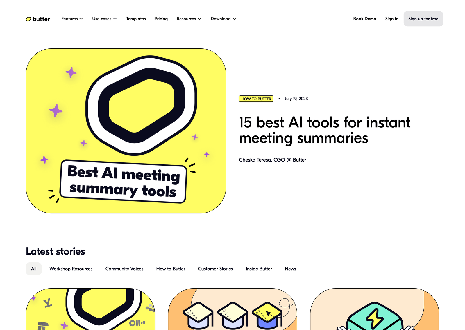 Butter's Blog Page