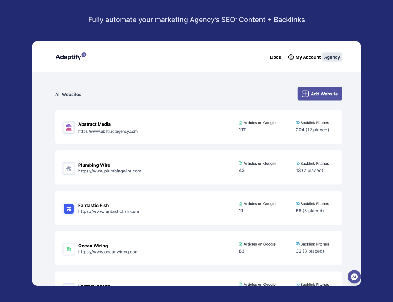 Adaptify SEO app