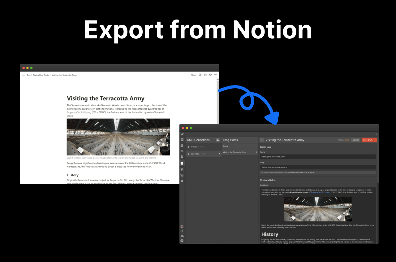notion to webflow