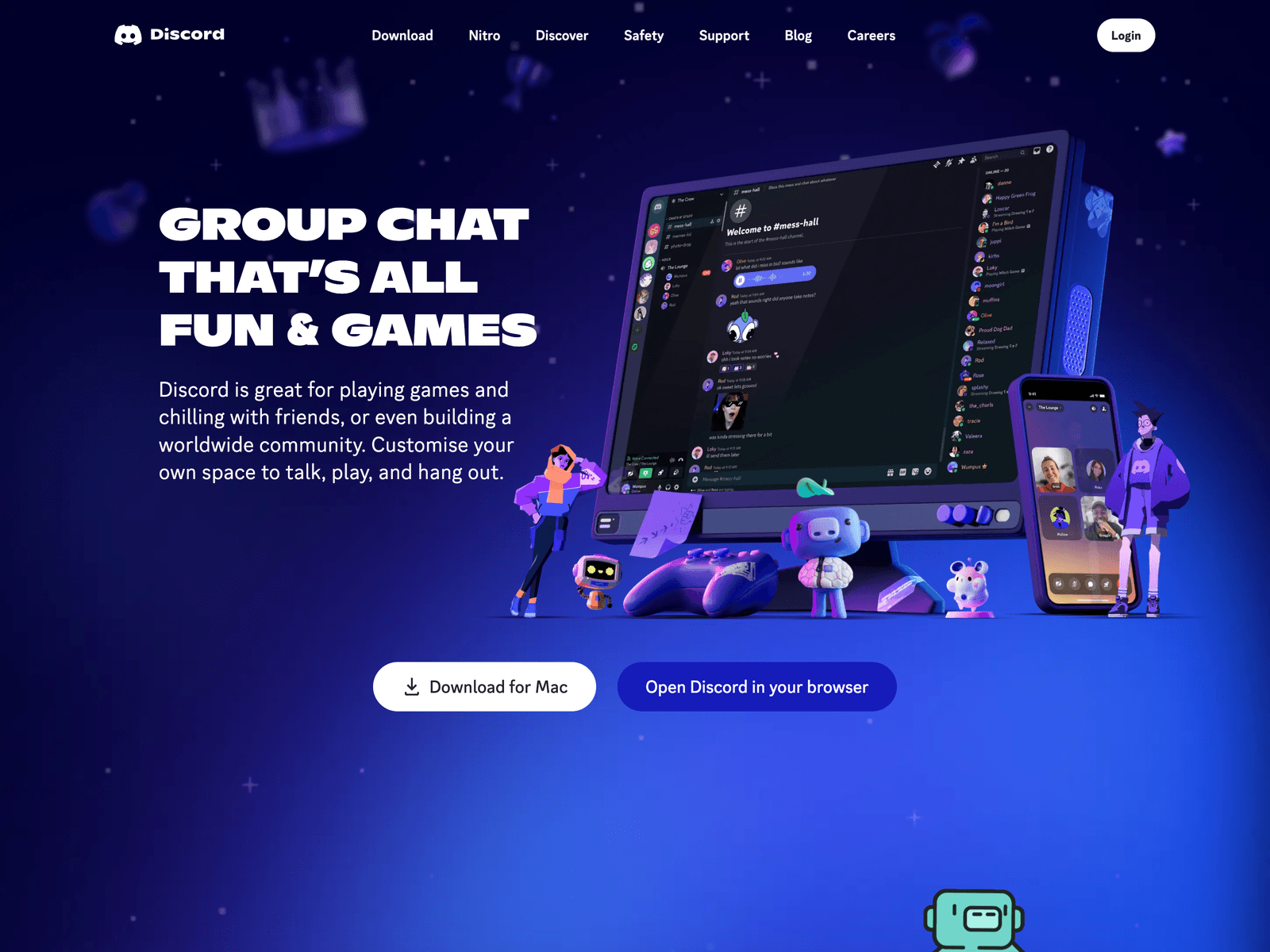 Discord Hero Section