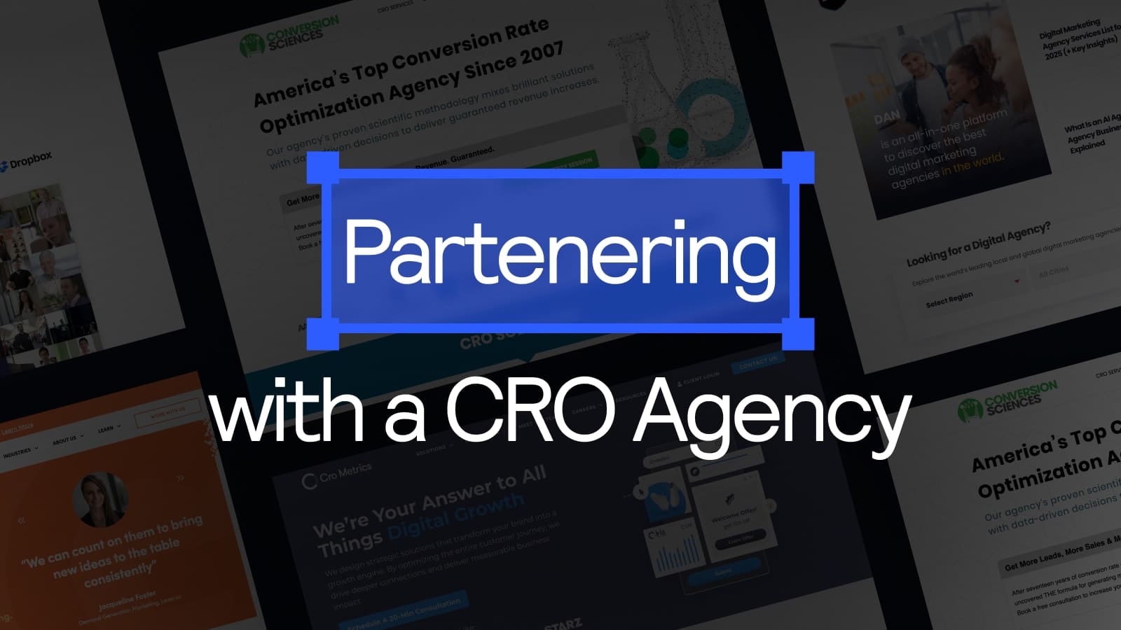 Partenering with a CRO Agency