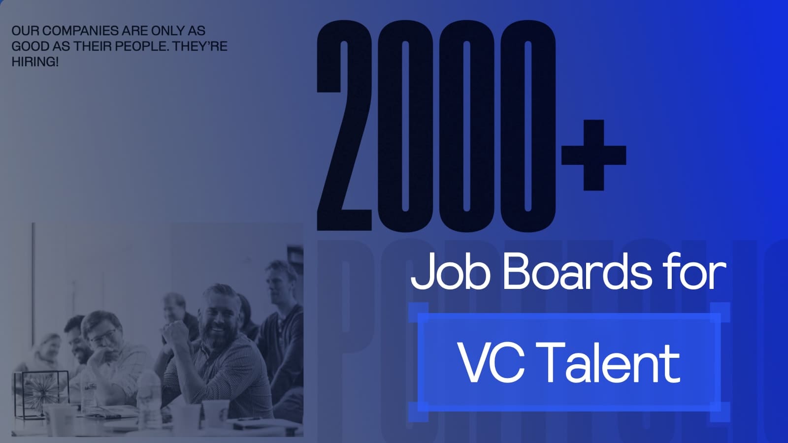 Job Boards for VC Talent.