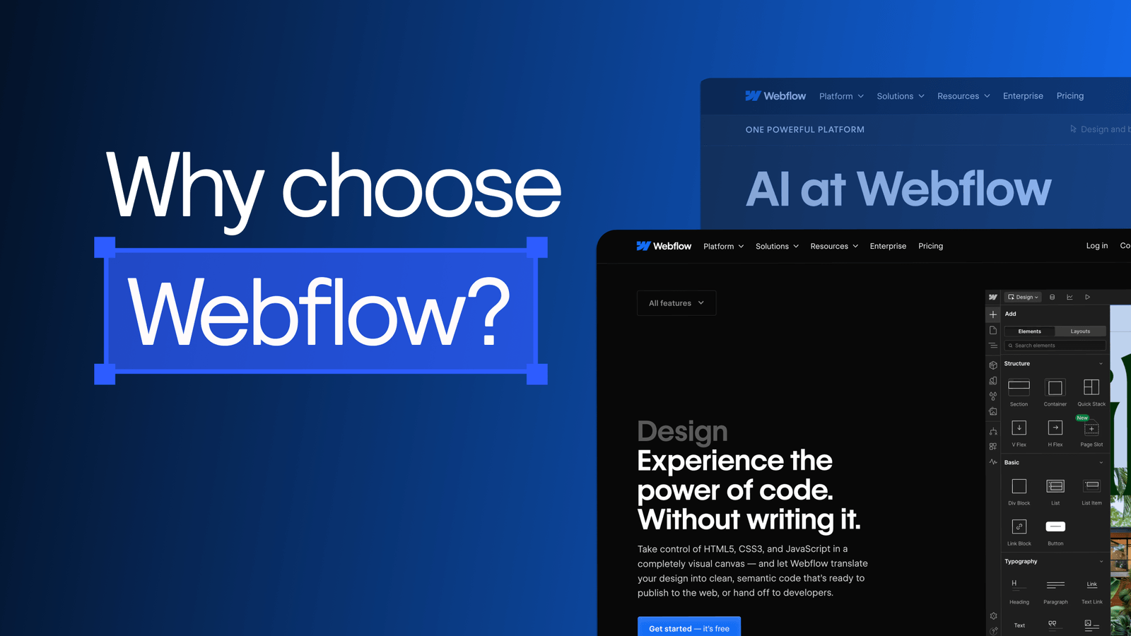 Why choose Webflow
