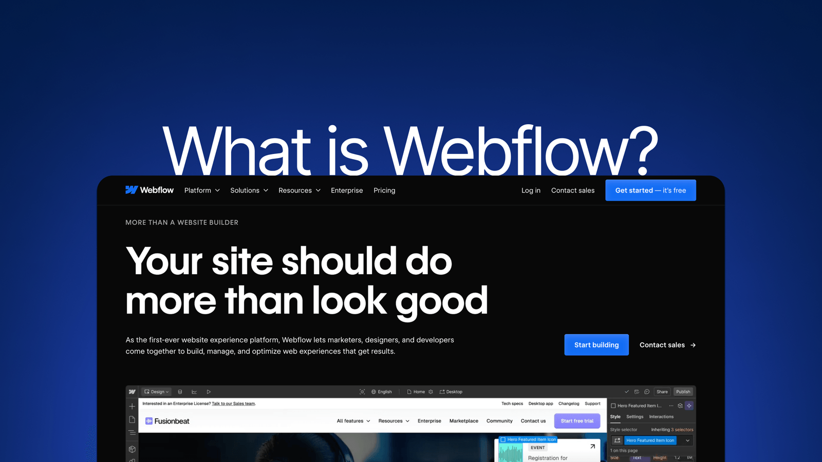 What is Webflow