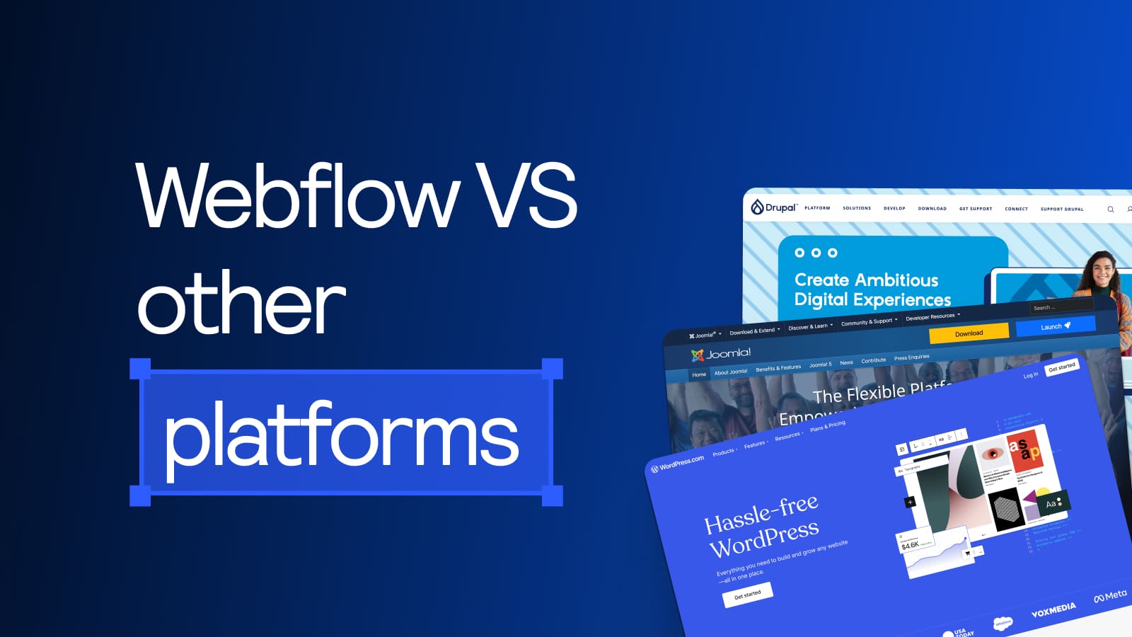 Compare Webflow to Other Platforms for Building Websites