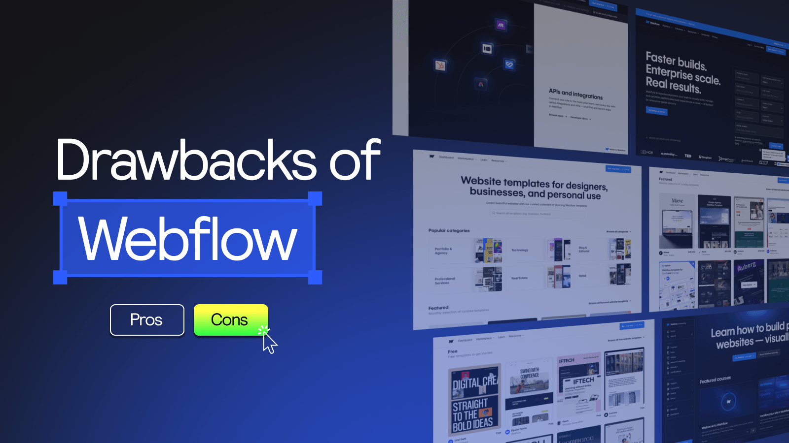 Bad things about Webflow